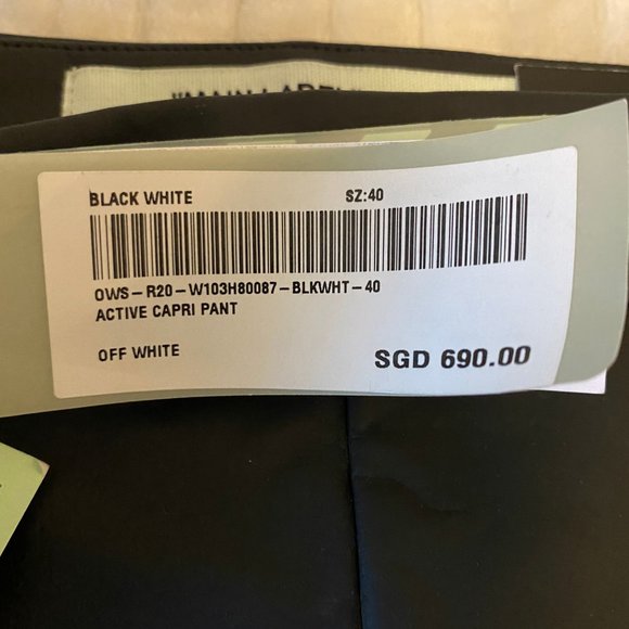 OFF-WHITE Leather Style Leggings BNWT - Size 40 - Picture 6 of 7